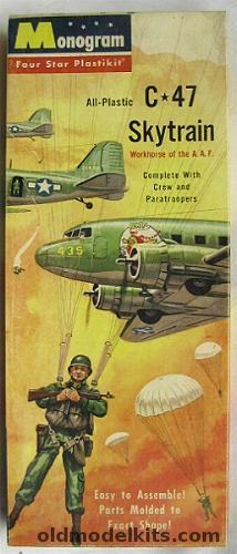 Monogram 1/90 C-47 Skytrain with Paratroopers, PA11-98 plastic model kit